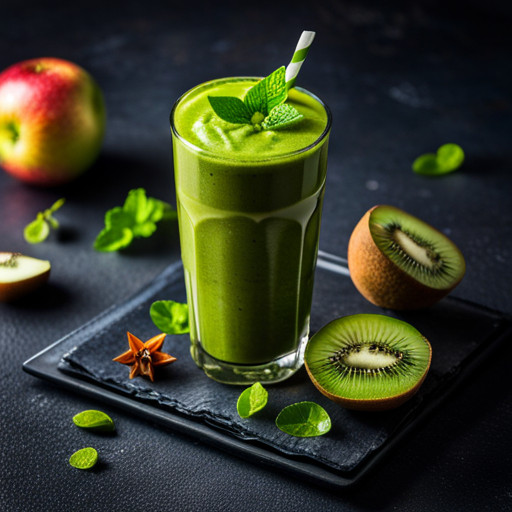 rețetă de smoothie de casă cu mere și Kiwi 90354