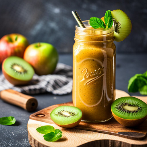 rețetă de smoothie de casă cu mere și Kiwi 90355